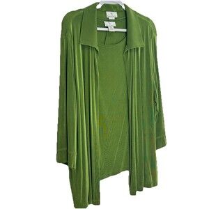 The Travel Collection Tank And Jacket 2 Piece Set Slinky Comfort USA Plus 2XL